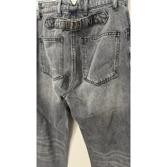 Free People x Sandrine Rose High Rise Grey Cargo Jeans Size 24 NWT - Picture 6 of 15